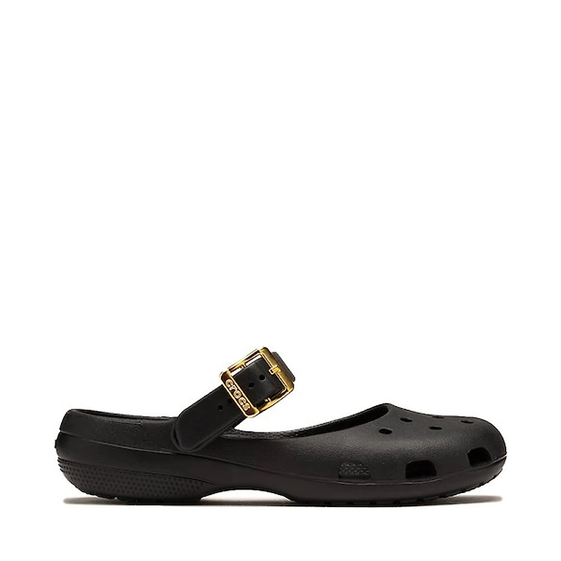 Womens Crocs Classic Metallic Buckle Ballet Flat