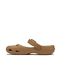 Womens Crocs Classic Metallic Buckle Ballet Flat - Sepia / Gold
