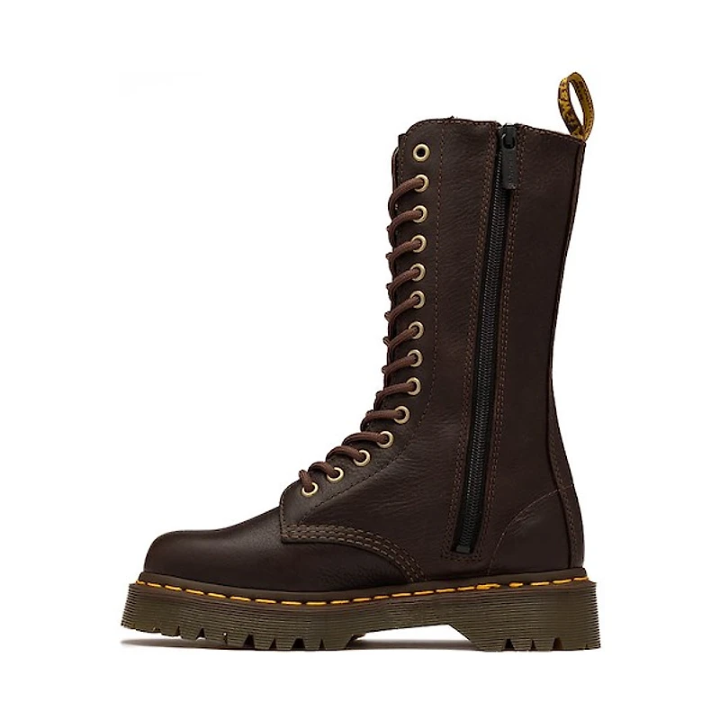 Womens Dr. Martens 1B99 Bex 14 Eye Boot - Dark Brown