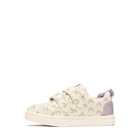 TOMS Cruz Double Strap Sneaker - Baby / Toddler Little Kid Egret Foil Rainbows