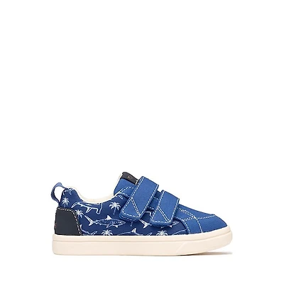 TOMS Cruz Double Strap Sneaker - Baby / Toddler Little Kid Blue Iris Sharks