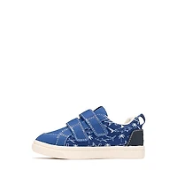 TOMS Cruz Double Strap Sneaker - Baby / Toddler Little Kid Blue Iris Sharks