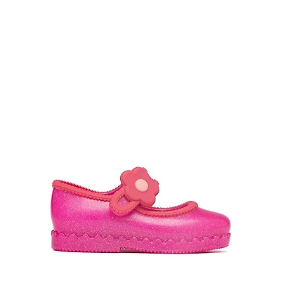 Mini Melissa Hip Ballerina Casual Shoe - Toddler / Little Kid Glitter Pink