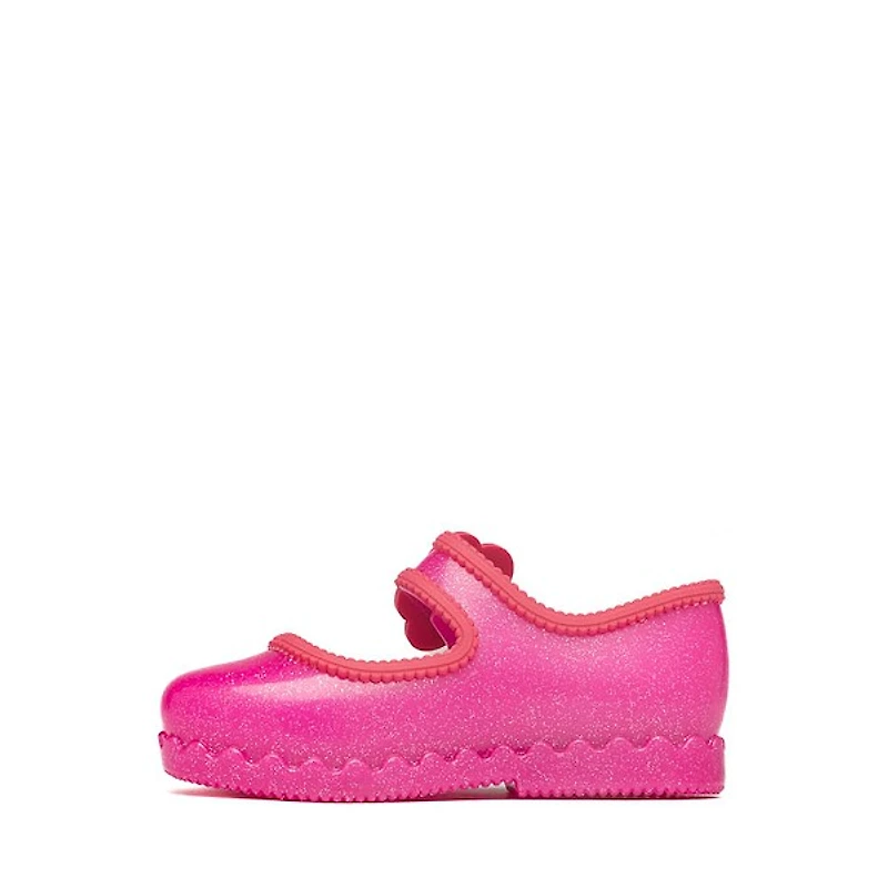 Mini Melissa Hip Ballerina Casual Shoe - Toddler / Little Kid Glitter Pink