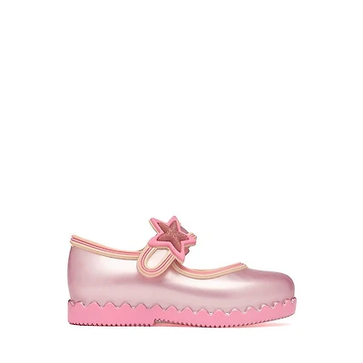 Mini Melissa Hip Ballerina Star Casual Shoe - Toddler / Little Kid Pink