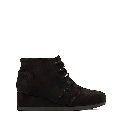 TOMS Desert Wedge Plus Boot - Little Kid / Big Black