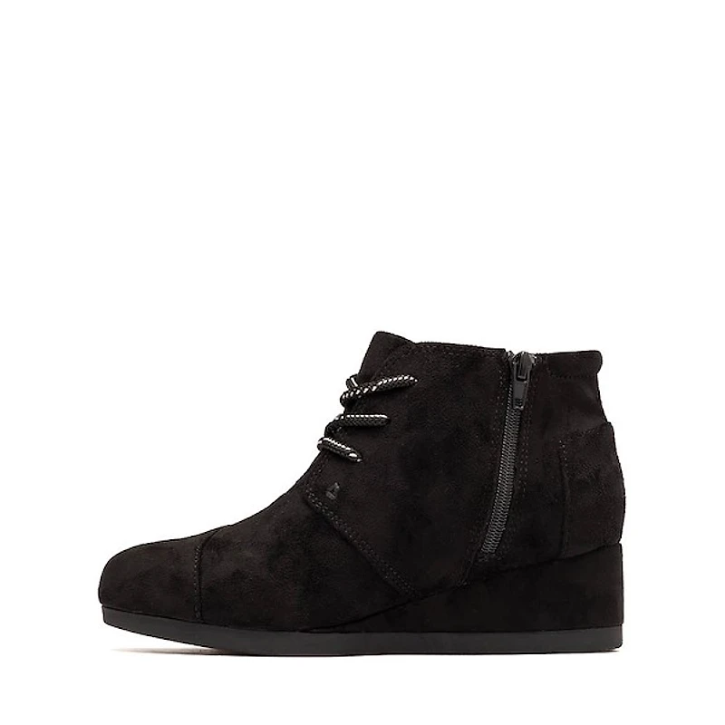 TOMS Desert Wedge Plus Boot - Little Kid / Big Black