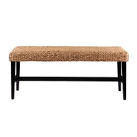 Natural Blanchard Water Hyacinth Bench