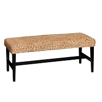 Natural Blanchard Water Hyacinth Bench