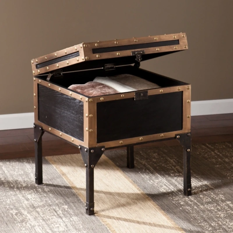 Hypatia Travel Trunk Side Table