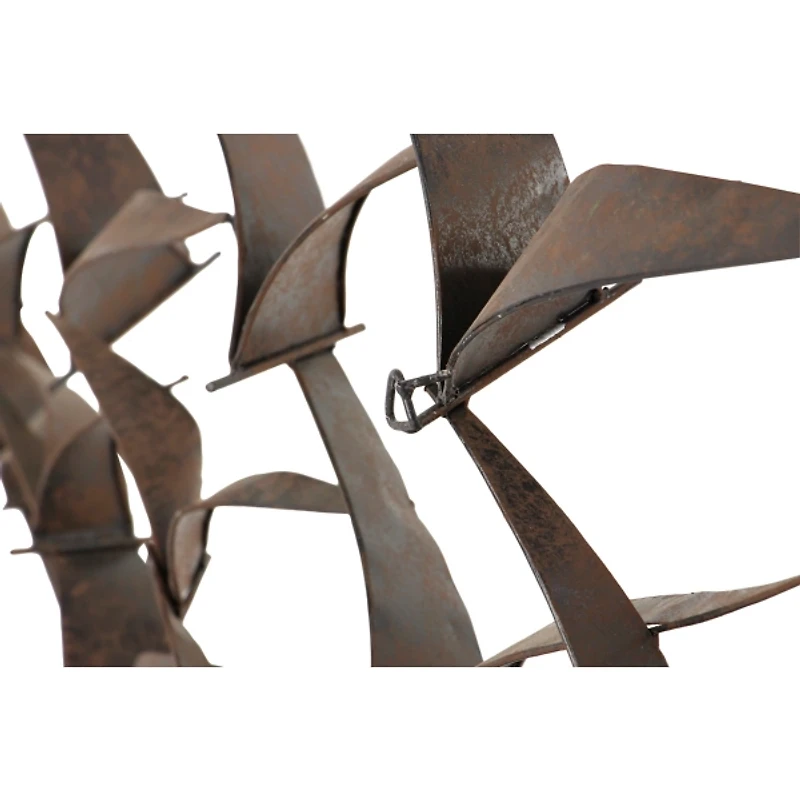 Bronze Birds Metal Wall Plaque