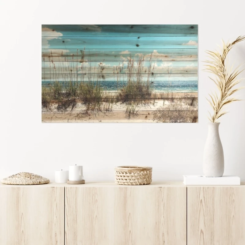 Sand Dunes Slatted Wood Art Print