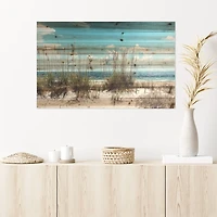 Sand Dunes Slatted Wood Art Print