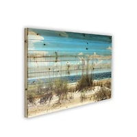 Sand Dunes Slatted Wood Art Print