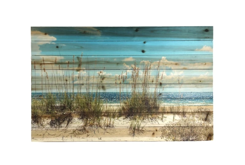 Sand Dunes Slatted Wood Art Print