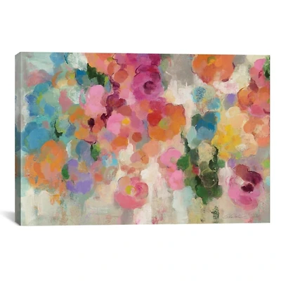 Colorful Garden I Giclee Canvas Art Print