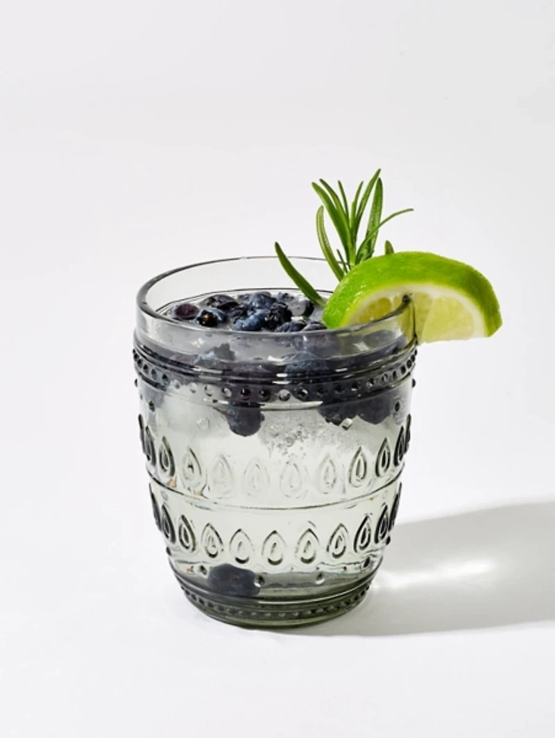 Fez Gray Old Fashioned Glasses, Set of 4