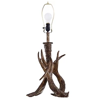 Brown Faux Antler Table Lamp