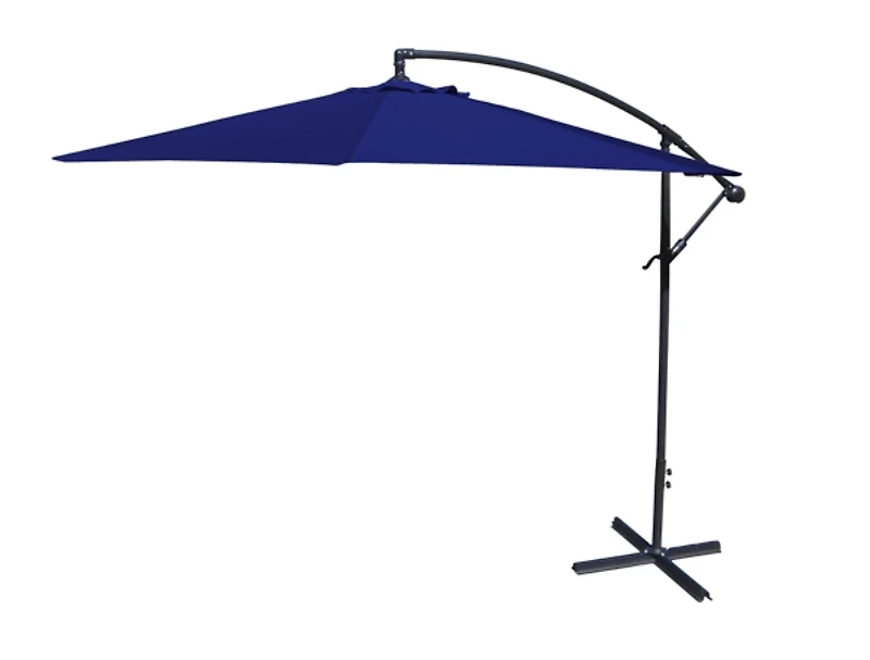 Navy Offset 10 ft. Outdoor Umbrella