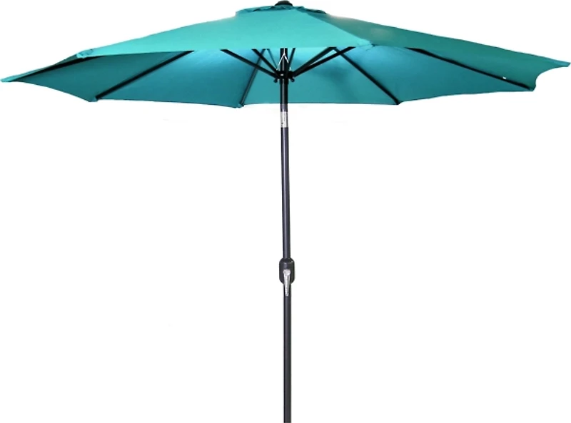 Aruba Blue 9 ft. Steel Outdoor Umbrella