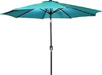 Aruba Blue 9 ft. Steel Outdoor Umbrella
