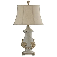 Crystal Cream Traditional Table Lamp