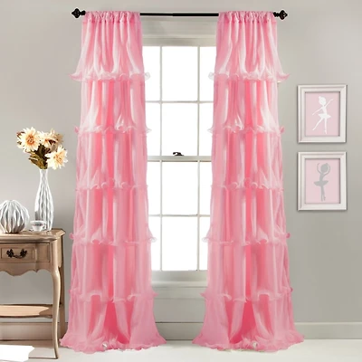 Pink Nerina Curtain Panel, 84 in.