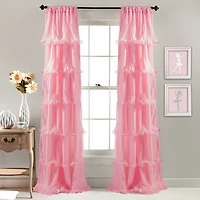 Pink Nerina Curtain Panel, 84 in.