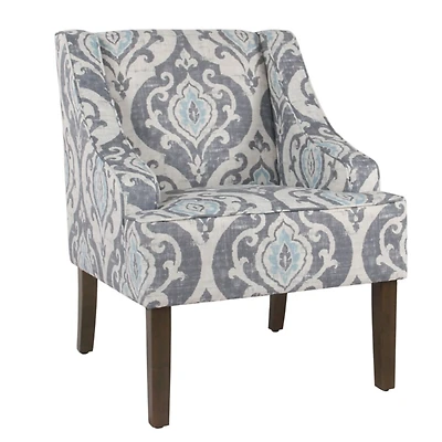 Suri Blue Swoop Accent Chair
