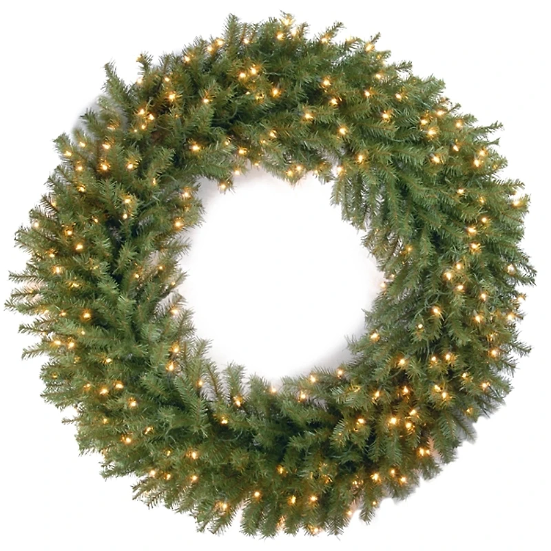 Pre-Lit Norwood Fir Wreath, 48 in.