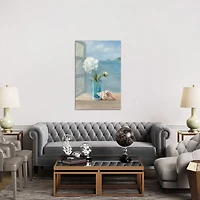 Coastal Floral Canvas Art Print