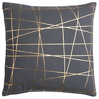 Gray Abstract Lines Pillow