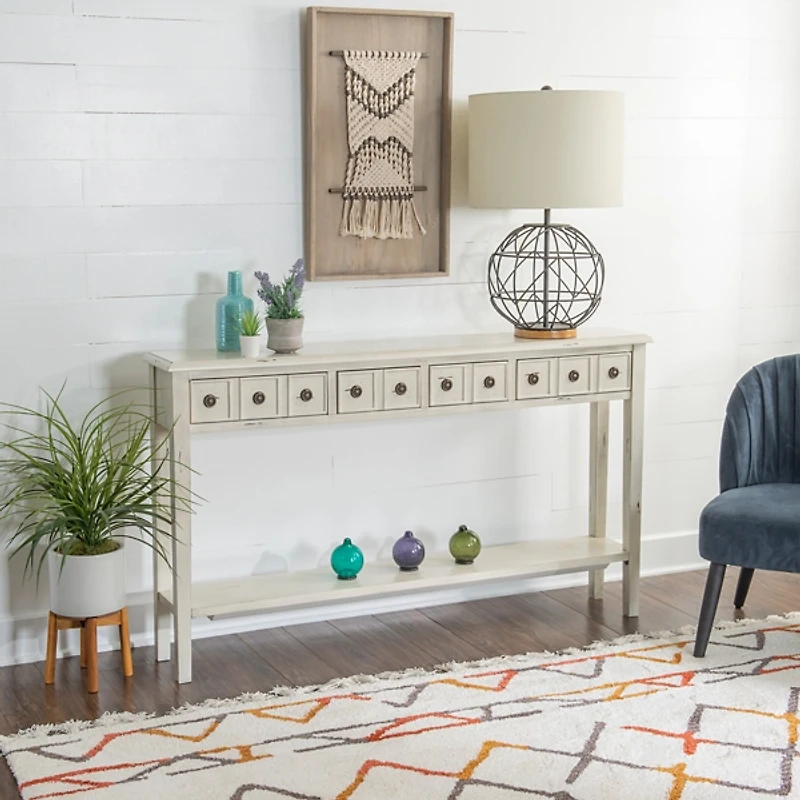 Paloma Cream 4-Drawer Console Table
