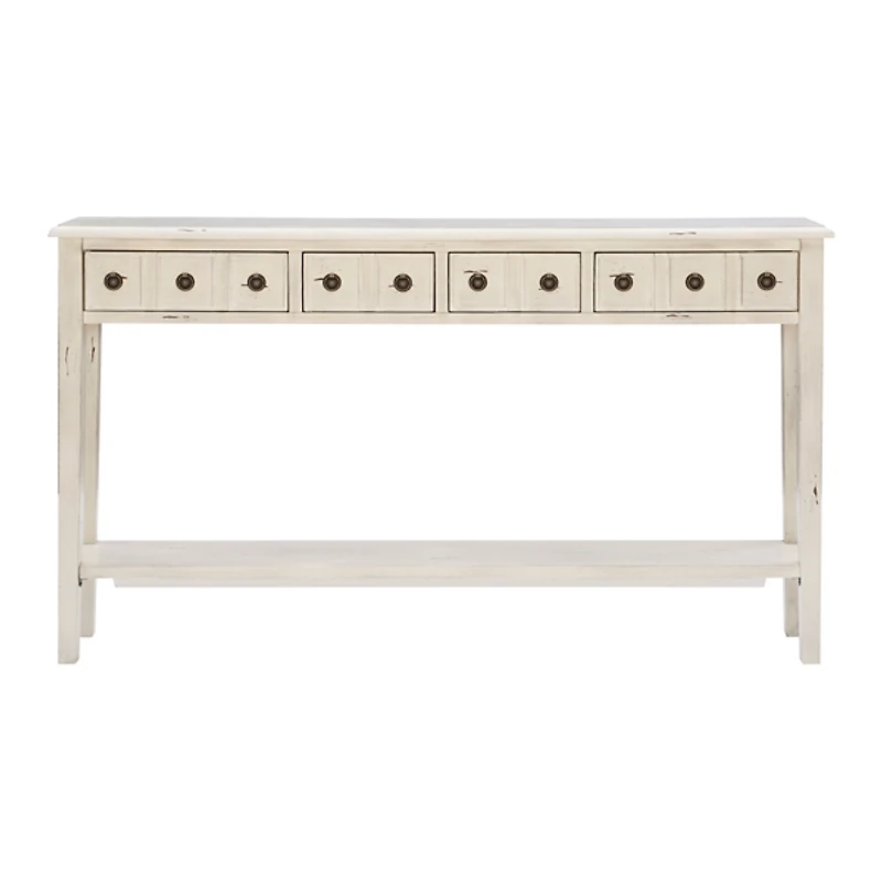 Paloma Cream 4-Drawer Console Table