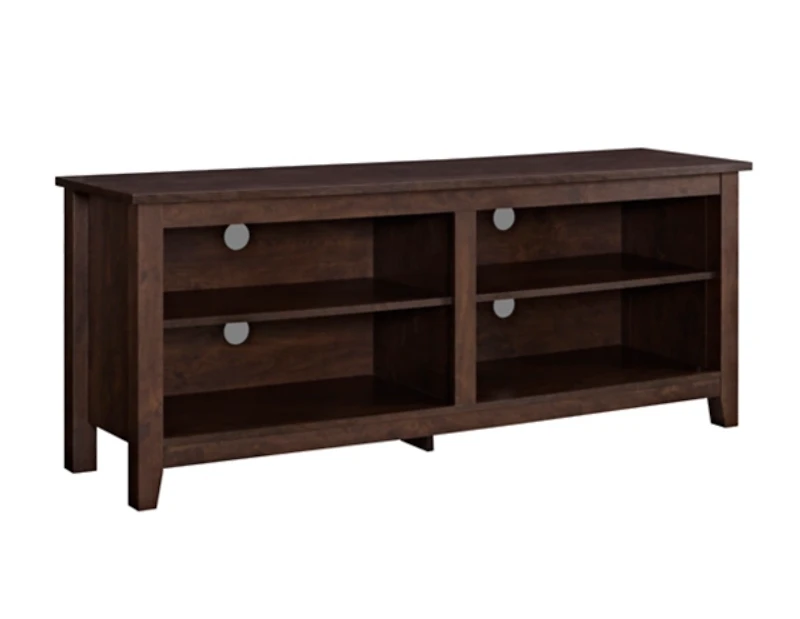 Brown Wood TV Stand, 58 in.