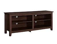 Brown Wood TV Stand, 58 in.