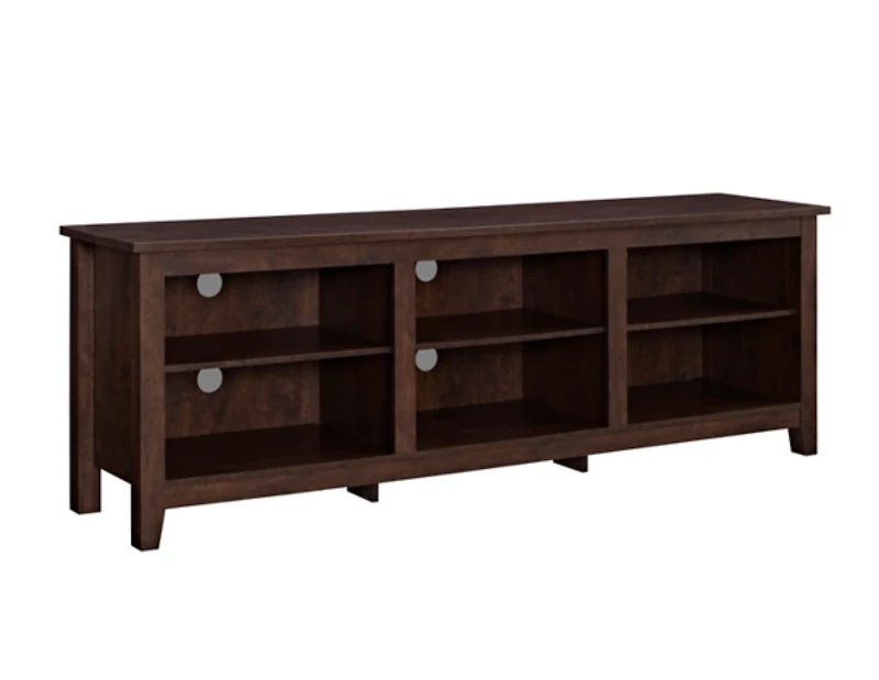 Brown Wood TV Stand, 70 in.