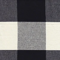 Black Buffalo Check Dining Chairs, Set of 2