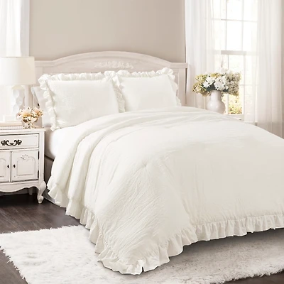 White Riley 3-pc. Full/Queen Comforter Set