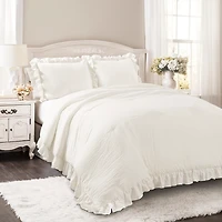 White Riley 3-pc. Full/Queen Comforter Set