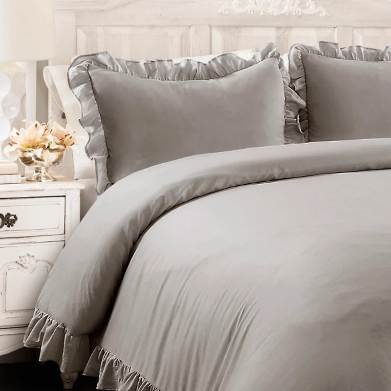 Gray Riley 3-pc. King Comforter Set