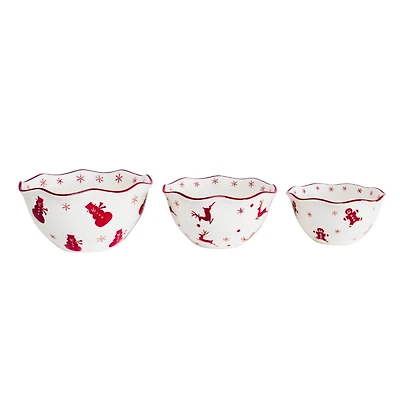 Winterfest Candy Bowls, Set of 3