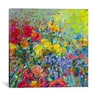 Clay Flowers Canvas Art Print