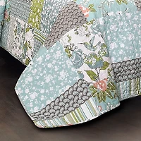 Blue Raina 3-pc. Full/Queen Quilt Set