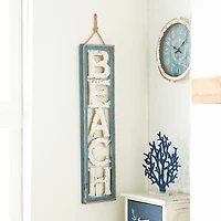 Wood Cut-Out Beach Hanging Wall Plaque