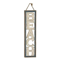 Wood Cut-Out Beach Hanging Wall Plaque