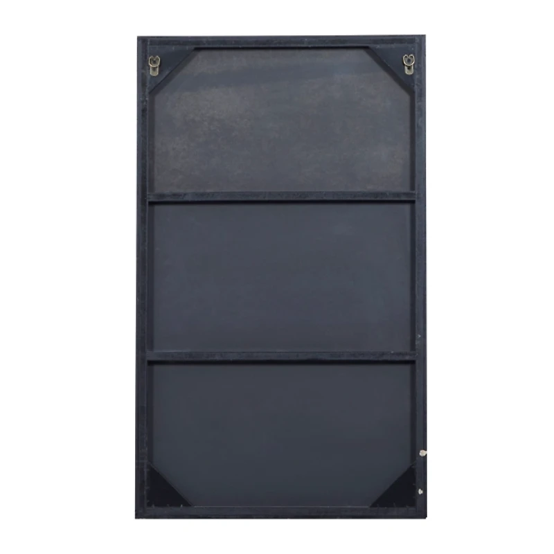 Black Wood Framed Mirror, 24x40 in.