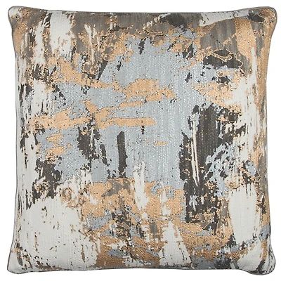 Abstract Metallic Foil Pillow