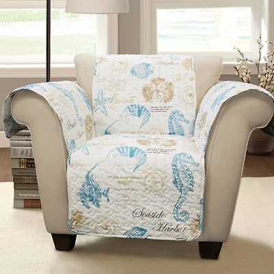 Blue Sea Life Armchair Protector