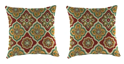 Adonis Jewel Outdoor Pillows, Set of 2